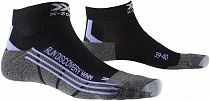 Носки женские X-Socks Run Discovery 4.0 Black/Stone Grey Melange